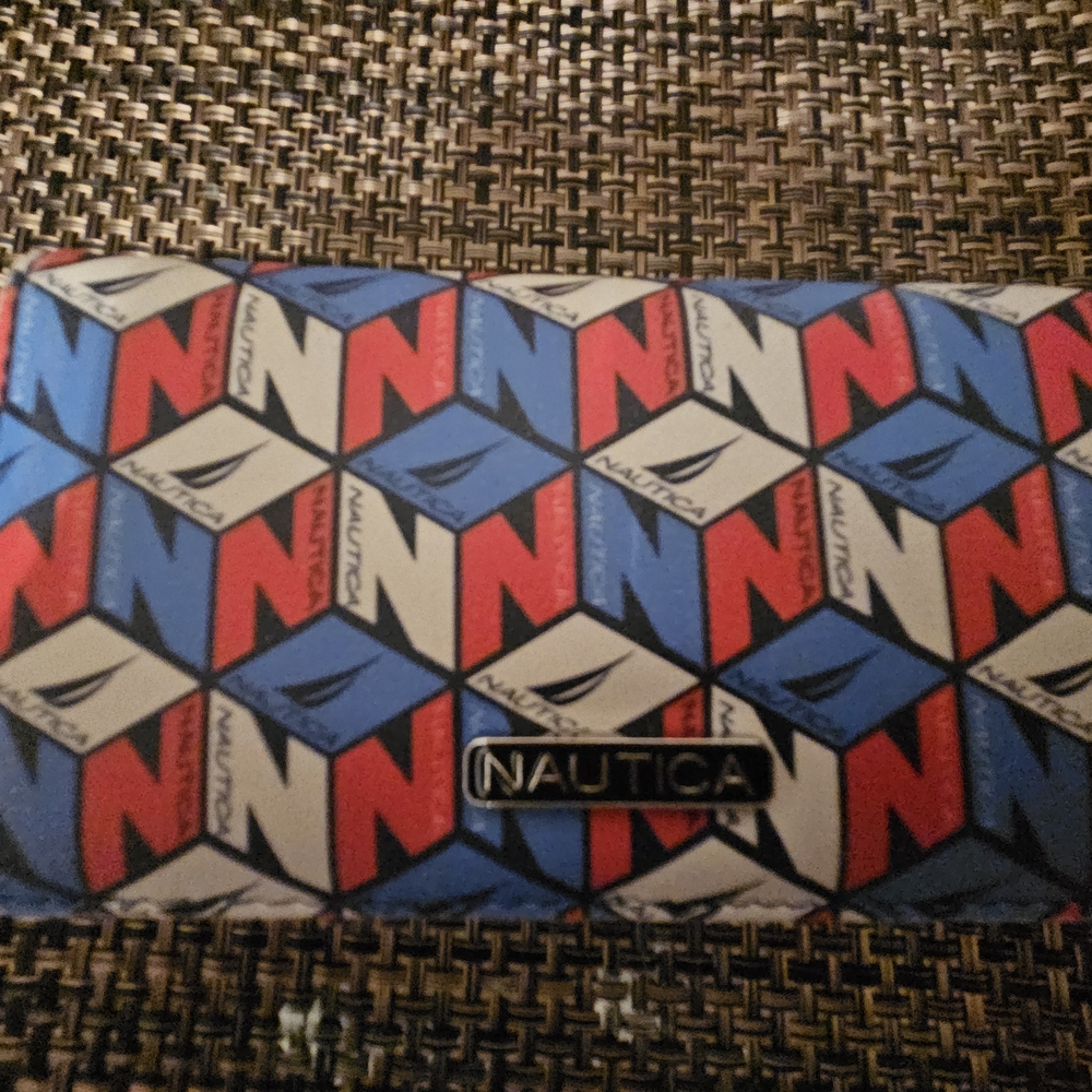 Nautica Geometric Wallet - Red, Blue, White